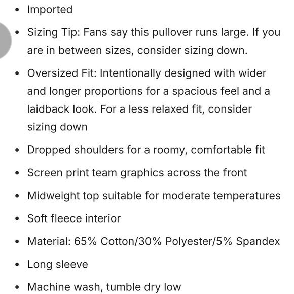 Cowboys Oversized Sweatshirt - Picture 2 of 6